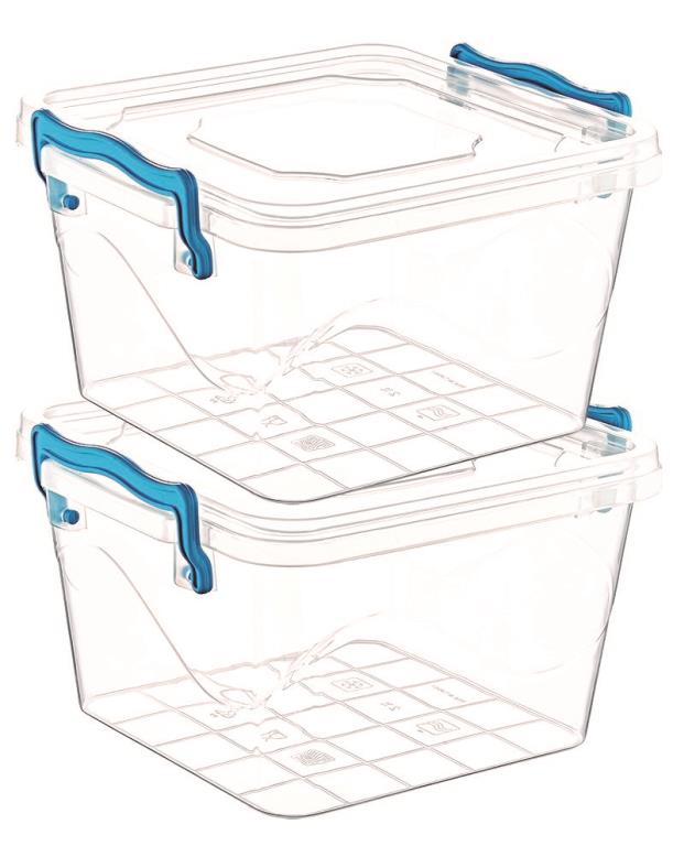 SET 2 BOITES 1.2 LITRES CARRE