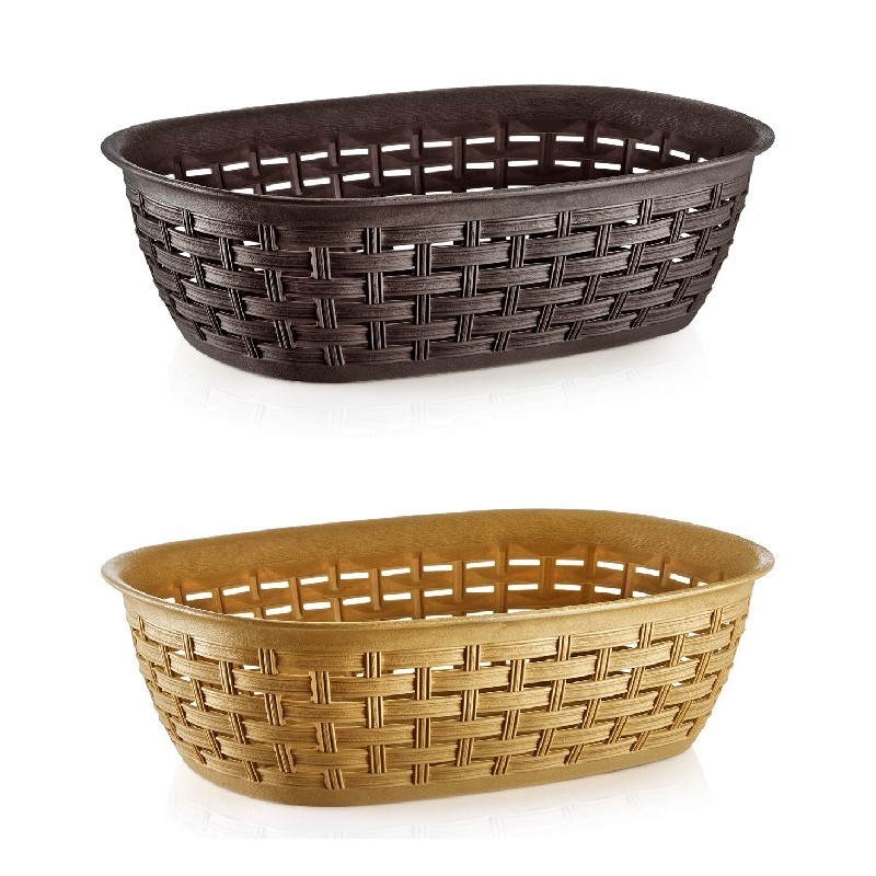 PANIER A PAIN 3 LITRES MIX BLANC/BEIGE/MARRON