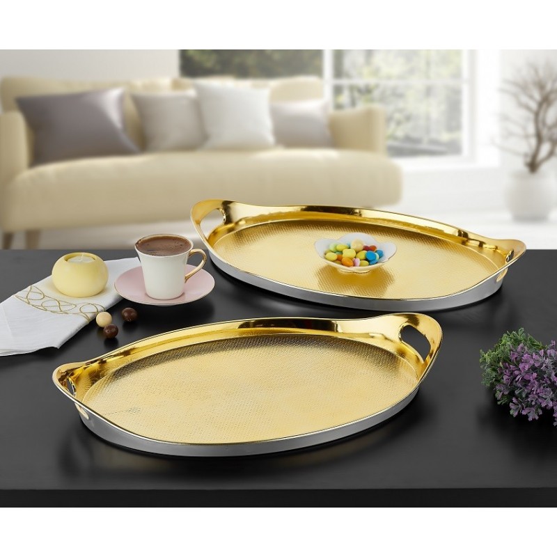 PLATEAU CHROME  44*28 CM