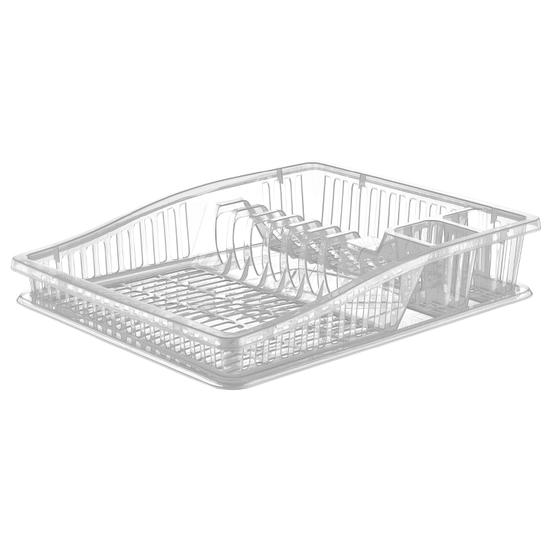 EGOUTTOIR VAISSELLE TRANSPARENT 39x31x8 CM