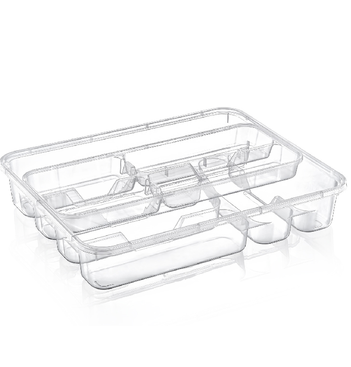 RANGE COUVERTS DOUBLE TRANSPARENT