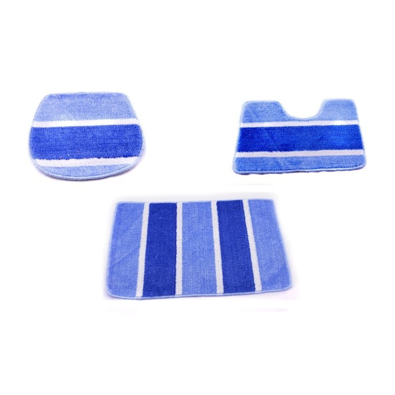 SET 3 PIECES TAPIS SALLE DE BAIN