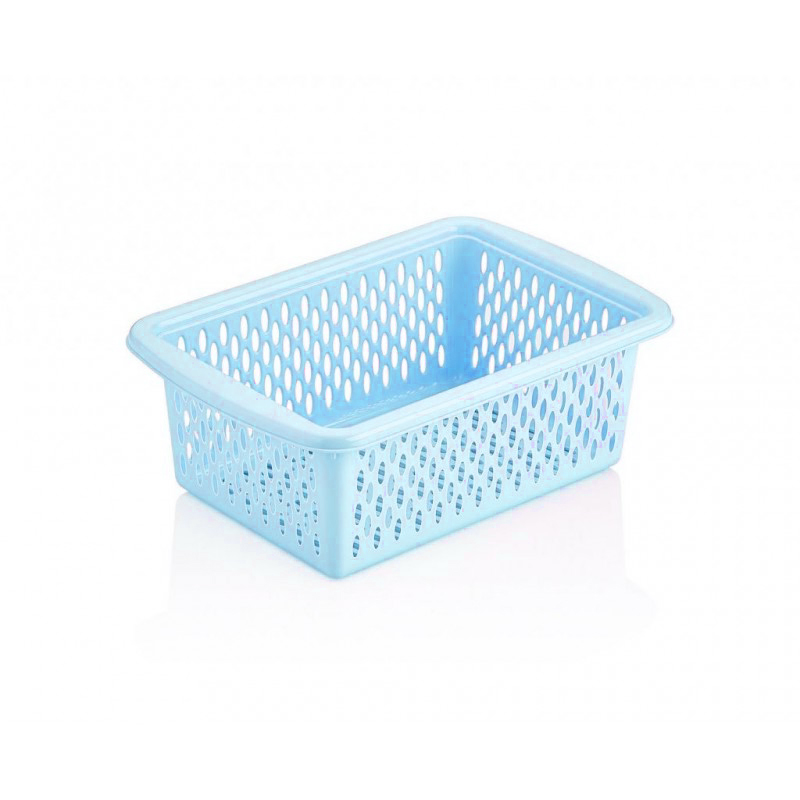 PANIER MINI 22*15*8 CM MIX BLANC/GRIS/ROUGE/BLEU