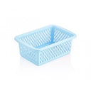 PANIER MINI 22*15*8 CM MIX BLANC/GRIS/ROUGE/BLEU