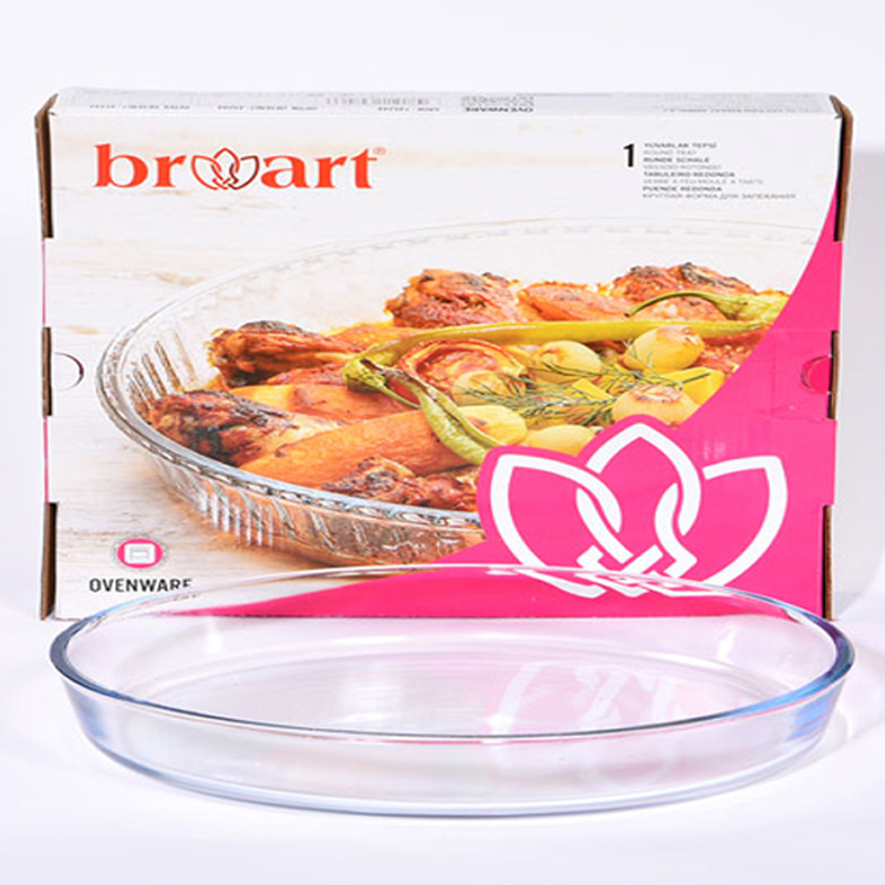 PLAT A FOUR VERRE 32 CM