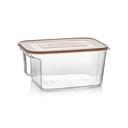 BOITE RANGEMENT ALIMENTAIRE PLASTIQUE COULEUR TRANSPARENT 1.7 LITRES