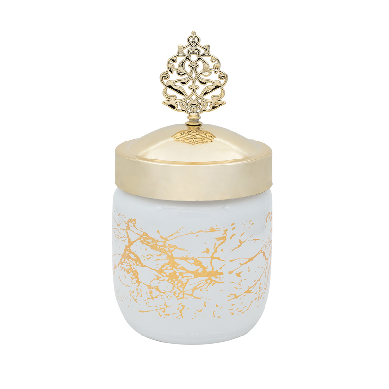 POT 425 CC DESIGN MARBRE BLANC