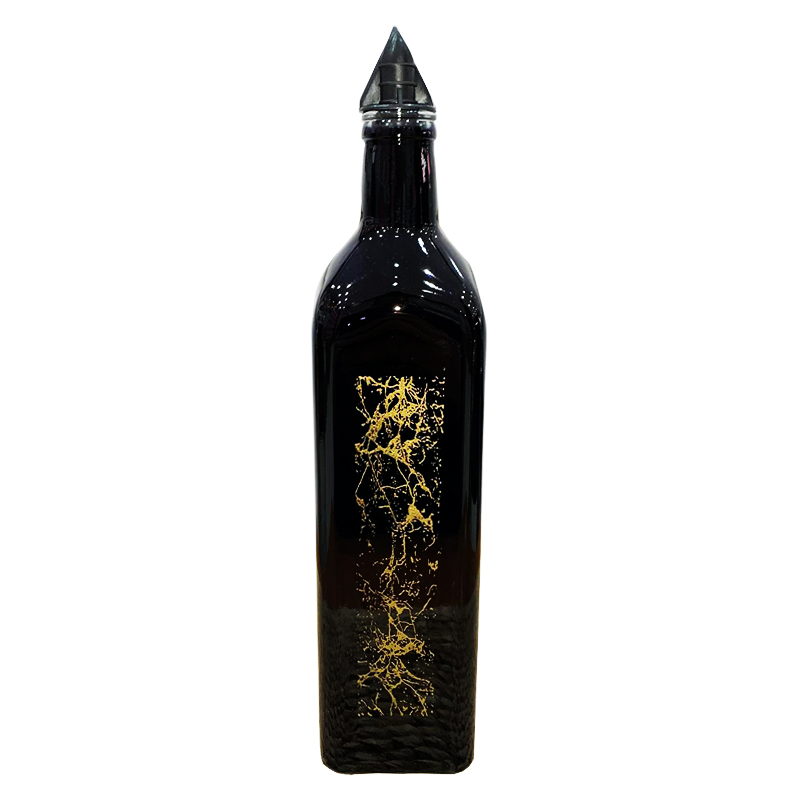 BOUTEILLE HUILE VERRE 750 CC DESIGN MARBRE NOIR