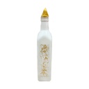 BOUTEILLE HUILE VERRE 500 CC DESIGN MARBRE BLANC