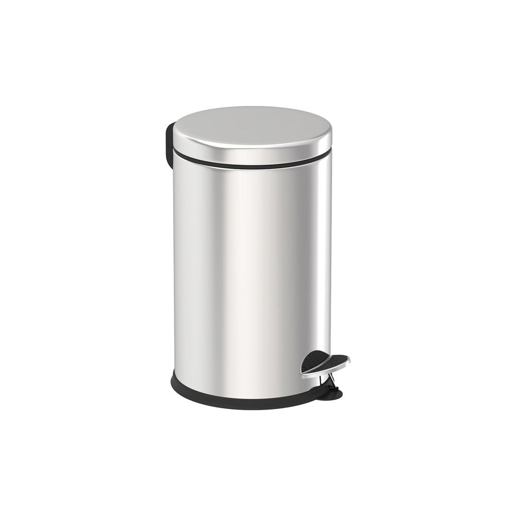 POUBELLE CHROME 8 LITRES PEDALE METAL