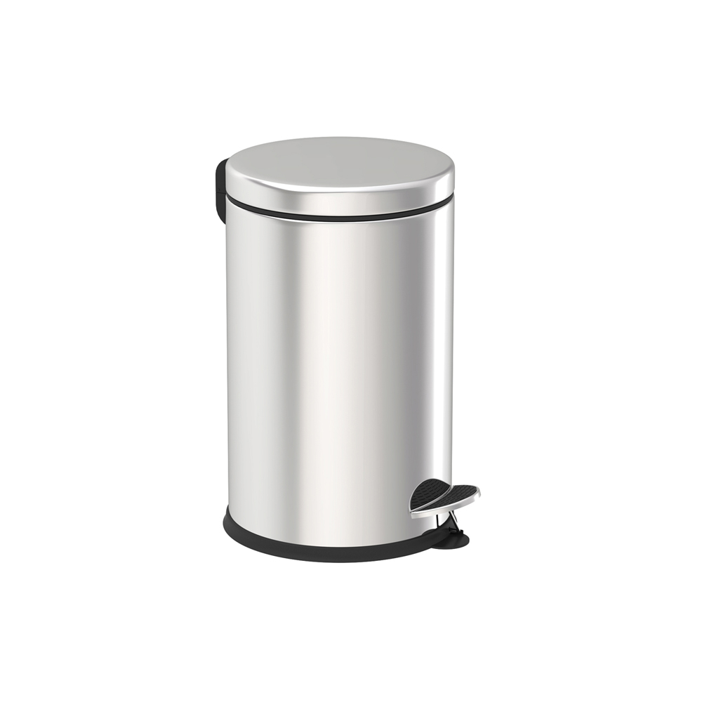 POUBELLE CHROME 16 LITRES PEDALE METAL