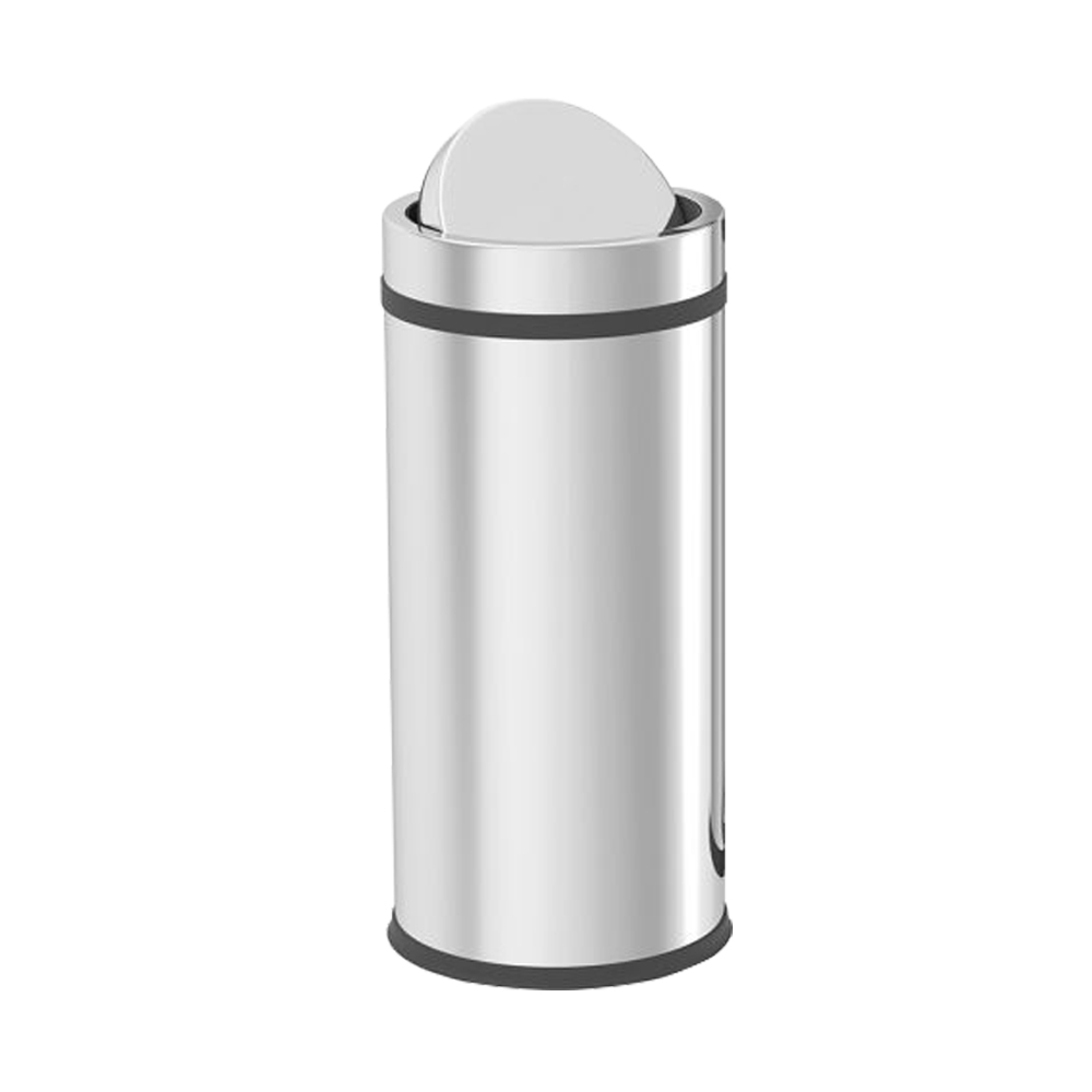 POUBELLE CHROME FLIP 8 LITRES