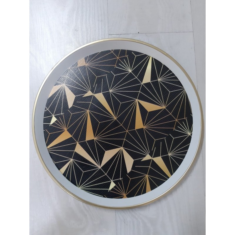 PLATEAU NOUVEAU DESING BLANC DORE