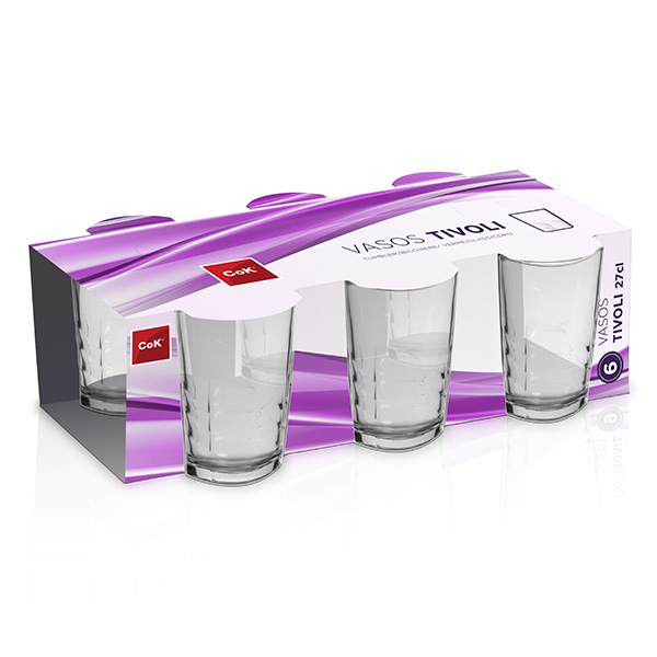 VERRE A EAU/JUS 27 CL X 6
