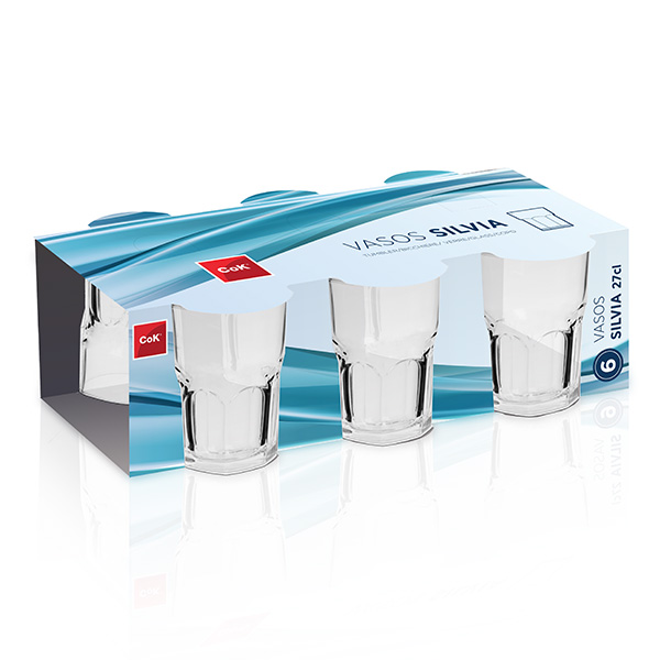 VERRE A EAU/JUS 27 CL X 6