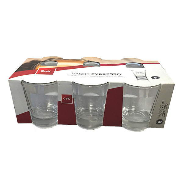 VERRE EXPRESSO 7,5 CL X 6