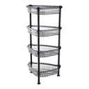 ETAGERE 4 NIVEAUX 38X33X81 CM COULEUR MAT