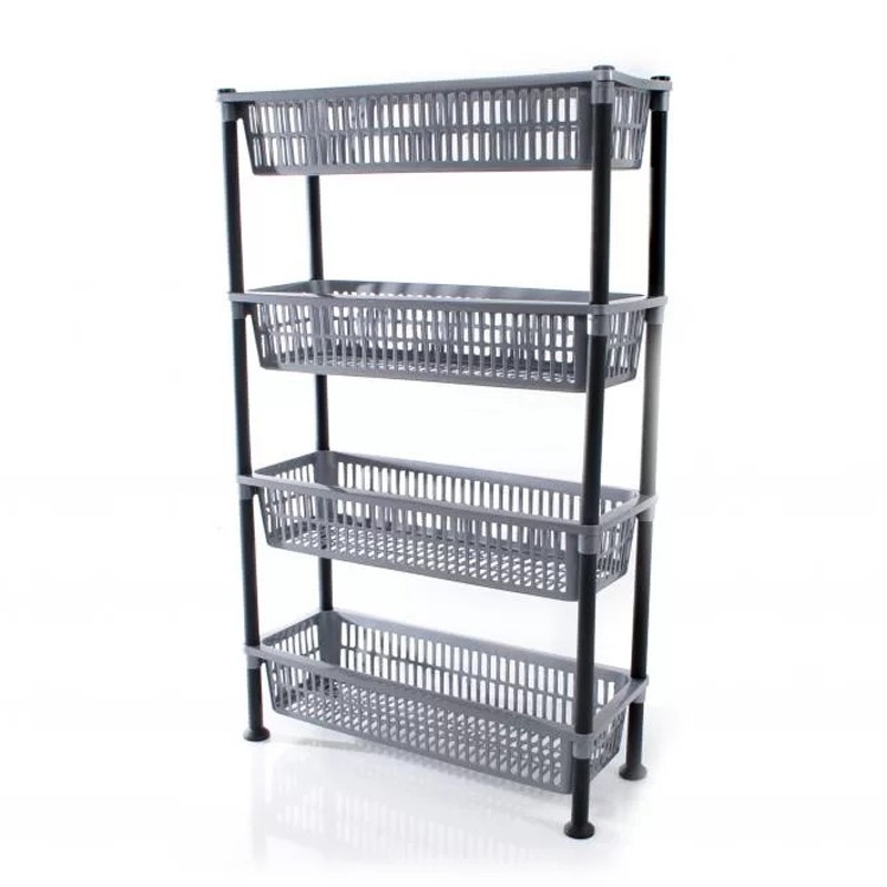 ETAGERE 4 NIVEAUX 50X20X80 CM  COULEUR MAT