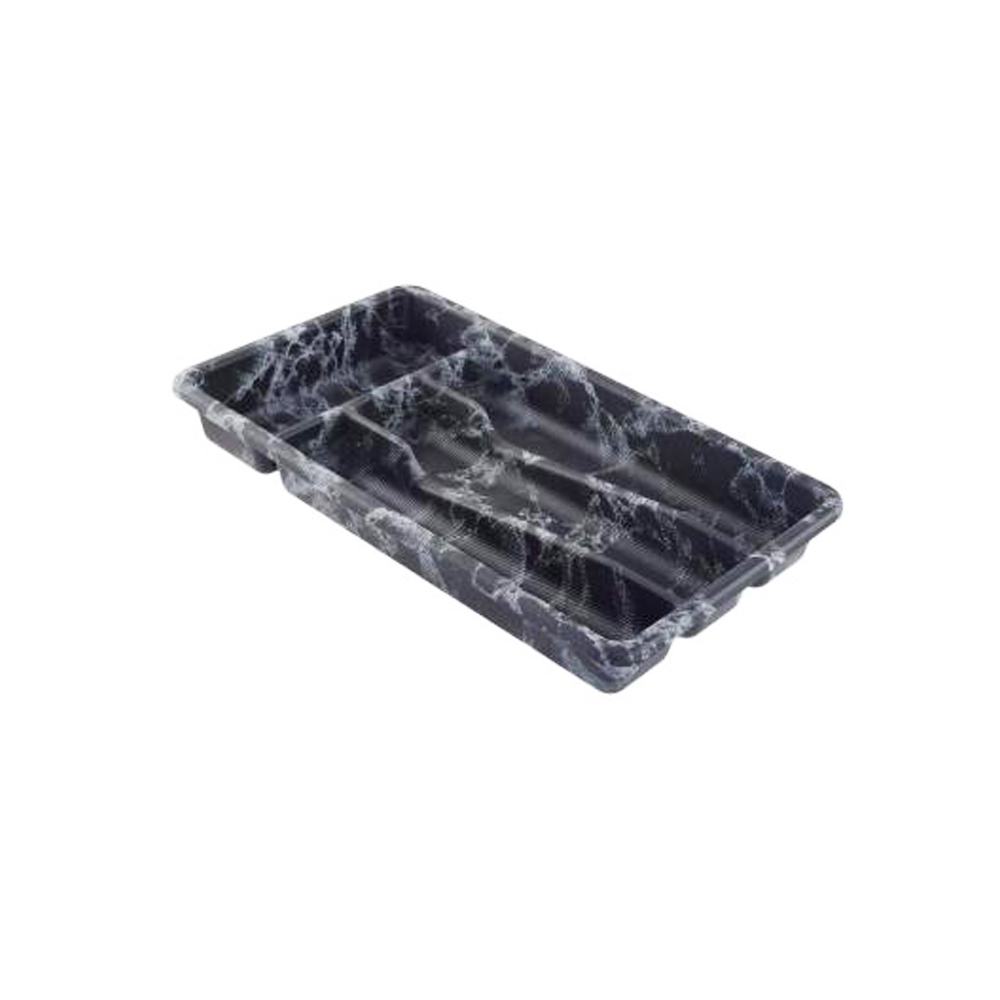 RANGE COUVERTS EFFET BOIS 4 COMPARTIMENTS