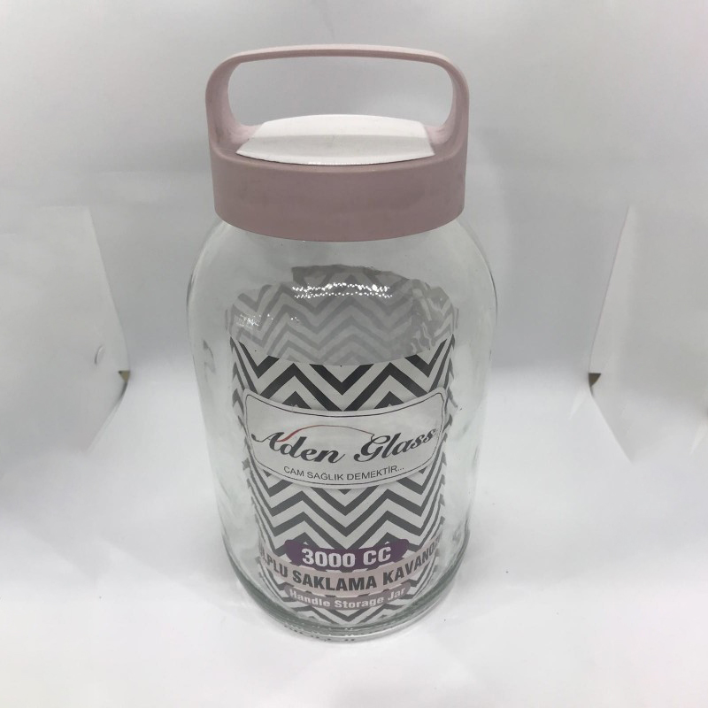 BOUTEILLE 2 LITRES VERRE NOUVEAU DESIGN POINGNEE