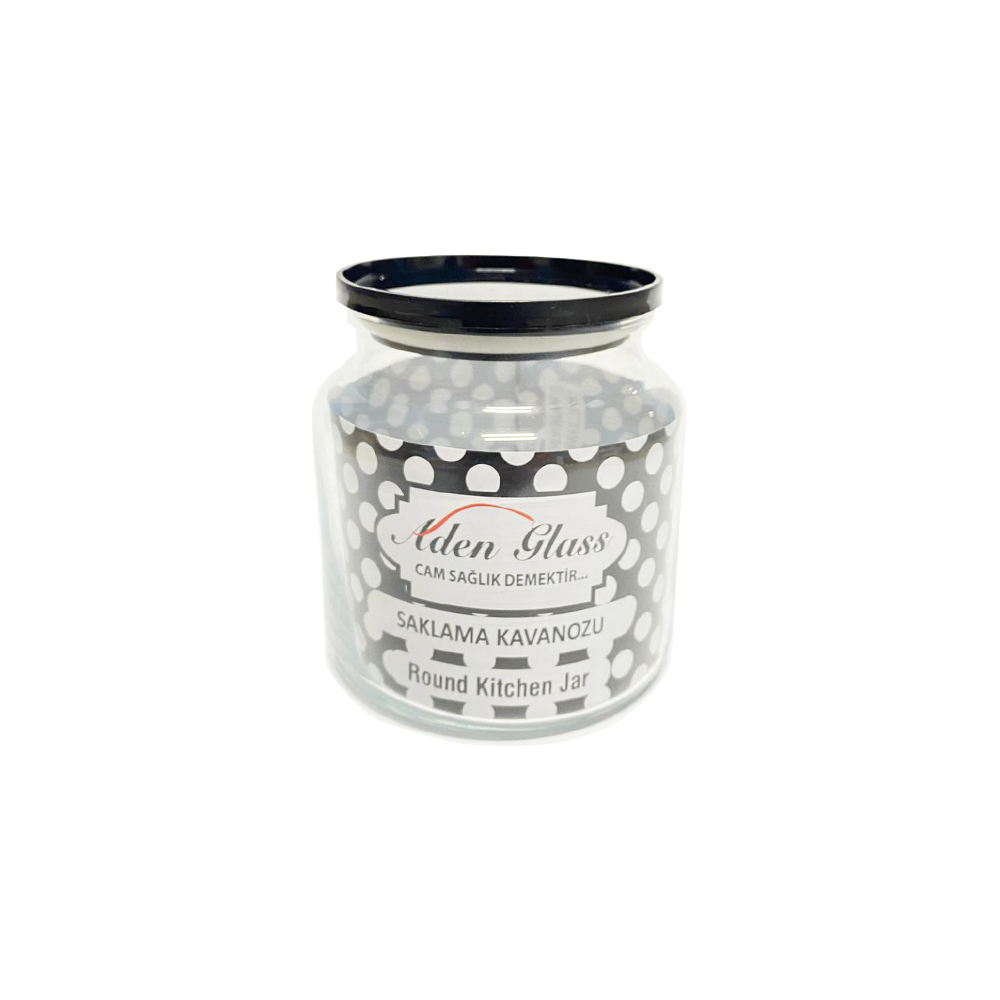 POT DE CONSERVATION COUVERCLE NOIR 635 CC