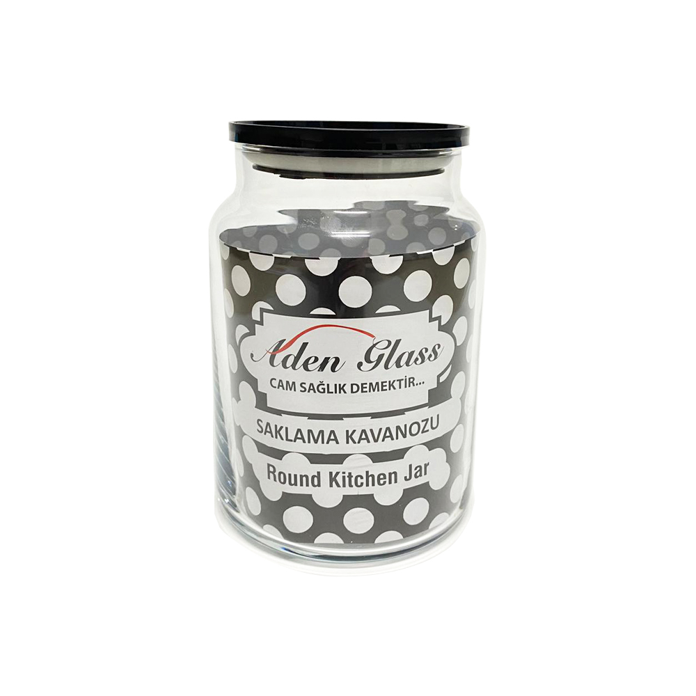 POT DE CONSERVATION COUVERCLE NOIR 890 CC