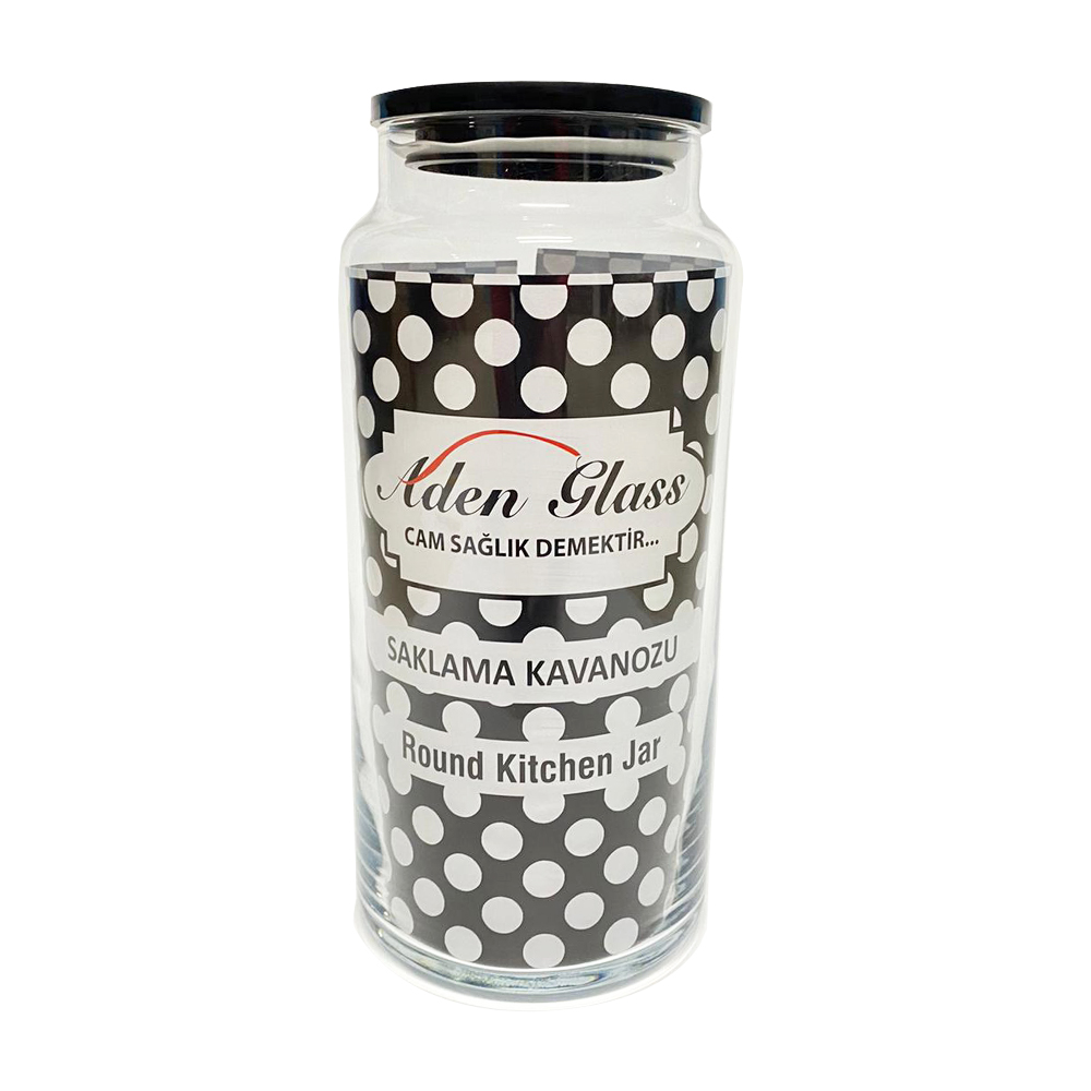 POT DE CONSERVATION COUVERCLE NOIR 1400 CC