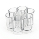 RANGE MAQUILLAGE 9X8 CM TRANSPARENT