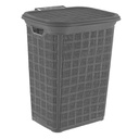BAC A LINGE 60 LITRES MIX GRIS/VIOLET