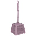 BROSSE A TOILETTE MIX GRIS/ROSE/BLANC