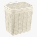 BOITE A DETERGENT 6.5 LITRES MIX BEIGE/BLANC