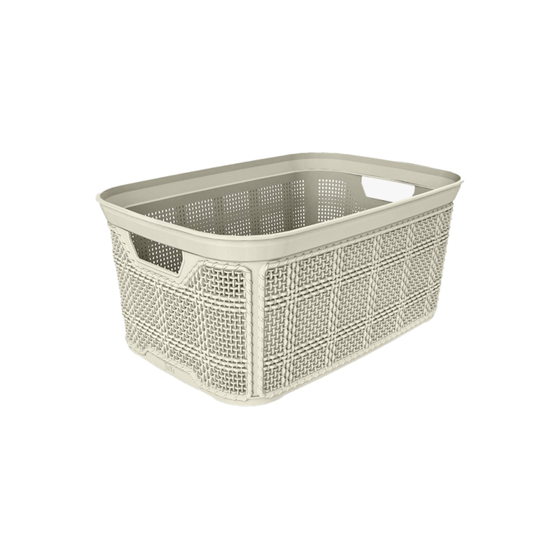 BOITE RANGEMENT 2.5  LITRES MIX BEIGE/VIOLET/GRIS
