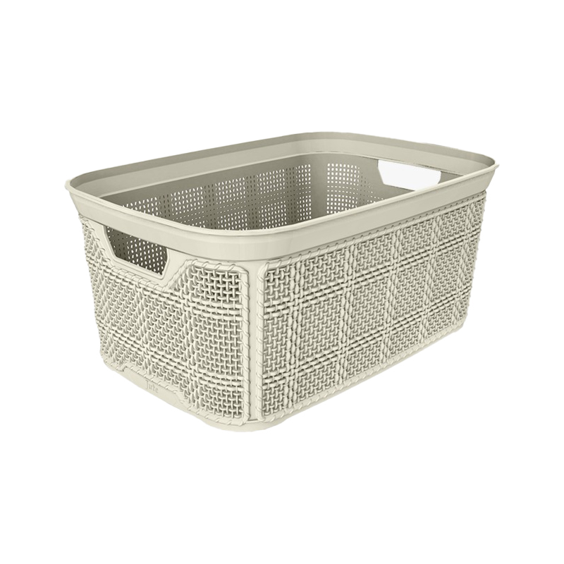 BOITE RANGEMENT 5 LITRES MIX VIOLET/BEIGE