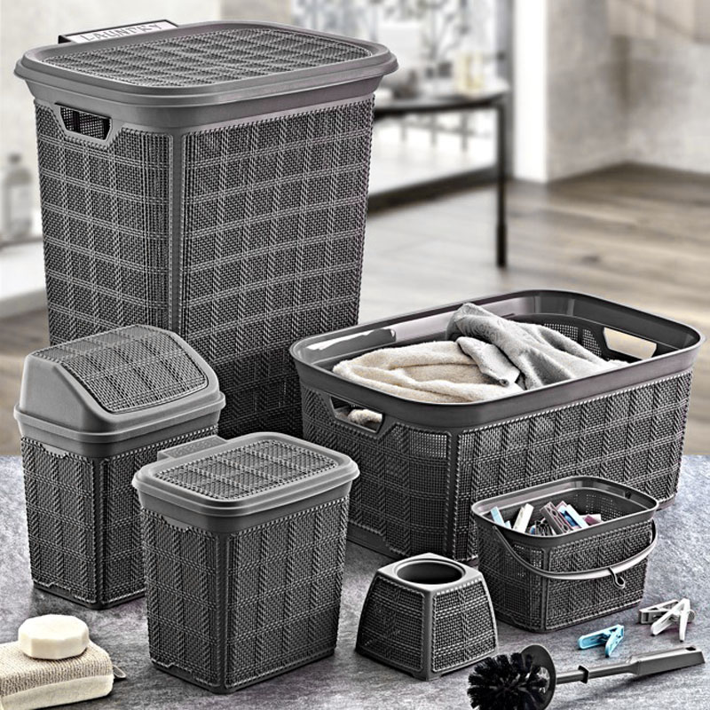 SET SALLE DE BAIN 6 PIECES GRIS