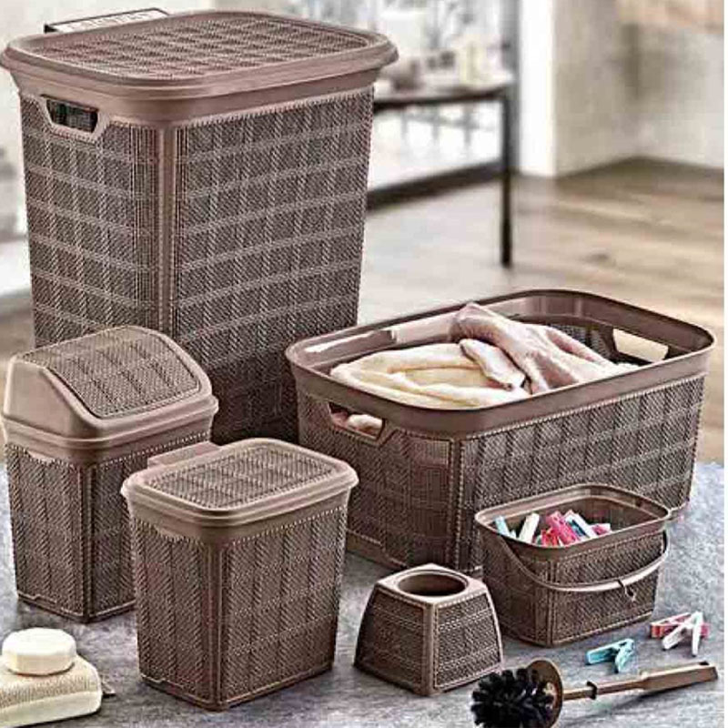 SET SALLE DE BAIN 6 PIECES MARRON
