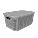 BOITE RANGEMENT 5 LITRES MIX BEIGE/GRIS
