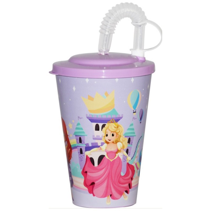 GOBELET AVEC PIPETTE ENFANT MIX DESIGNS
