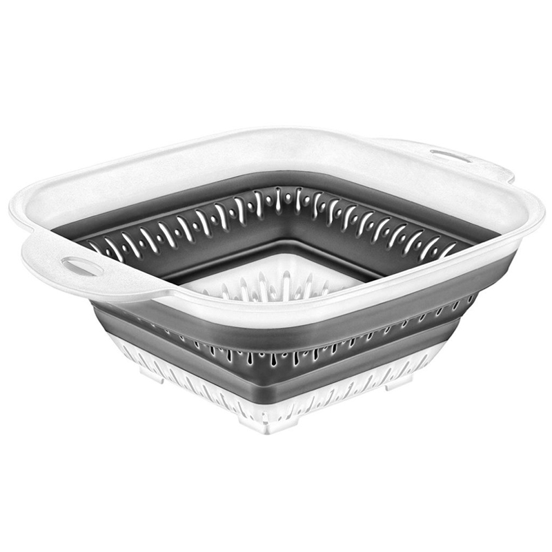 PASSOIRE RETRACTABLE 27X22X11 CM COULEUR GRIS/BLANC