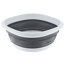 BASSINE RETRACTABLE 36X36X16 CM COULEUR GRIS/BLANC