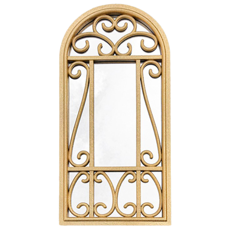 MIROIR MURAL METAL 35X70CM NOIR/BLANC/ARGENT/OR