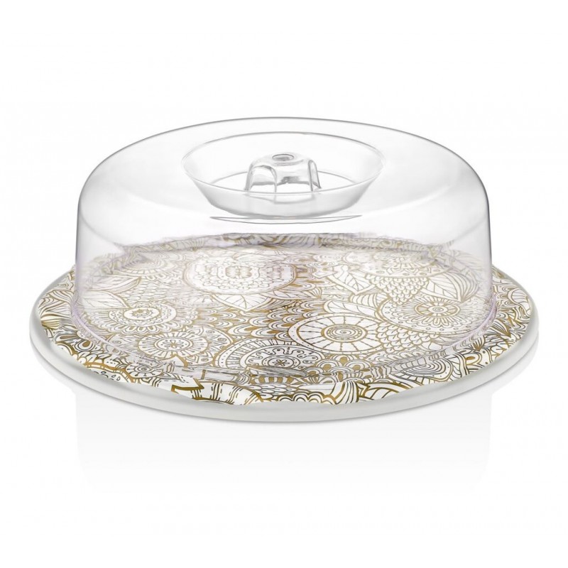 DECORATED CAKE PLATE
