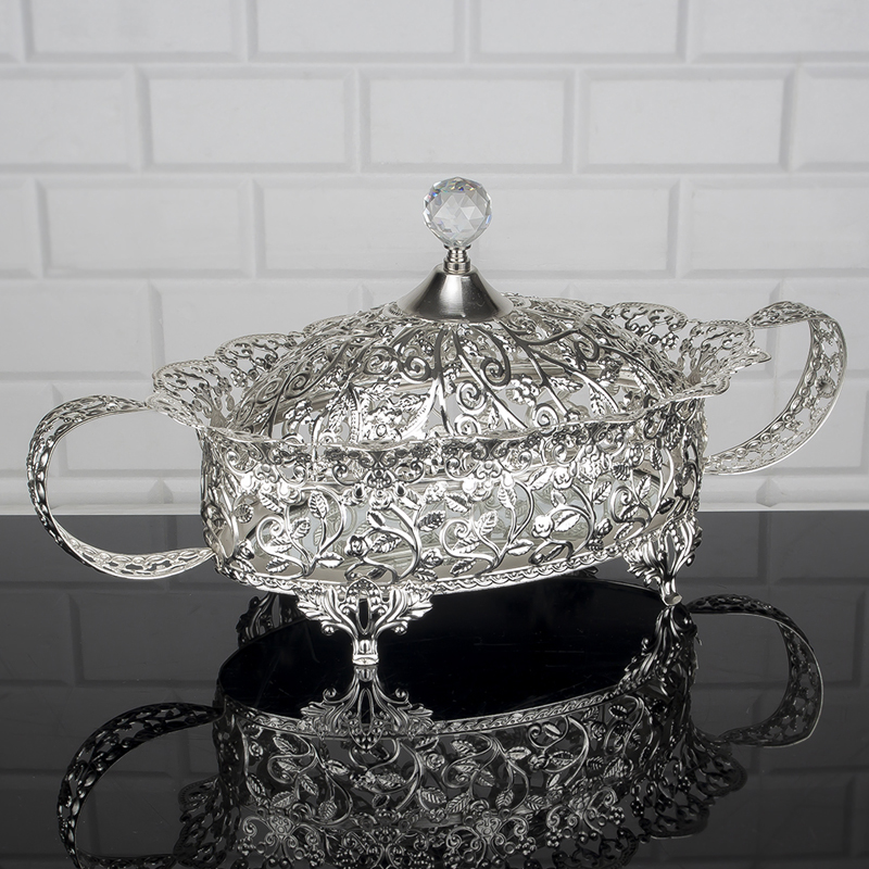 BOITE DECO 40X20X20CM MIX OR/ARGENT