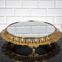 GRAND PLATEAU OVAL DE PRESENTATION 38CM MODELE OR 