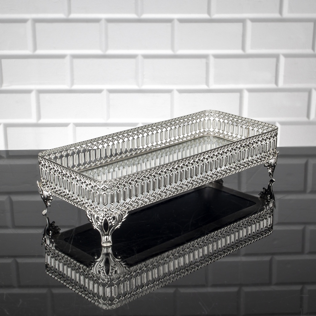 PETIT PLATEAU DECO ROND 2 NIVEAUX 18X18X30 CM