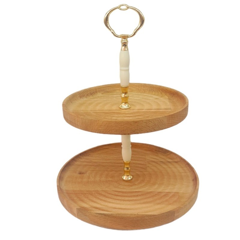 PLATEAU 2 NIVEAUX BOIS - 23 - 18 CM