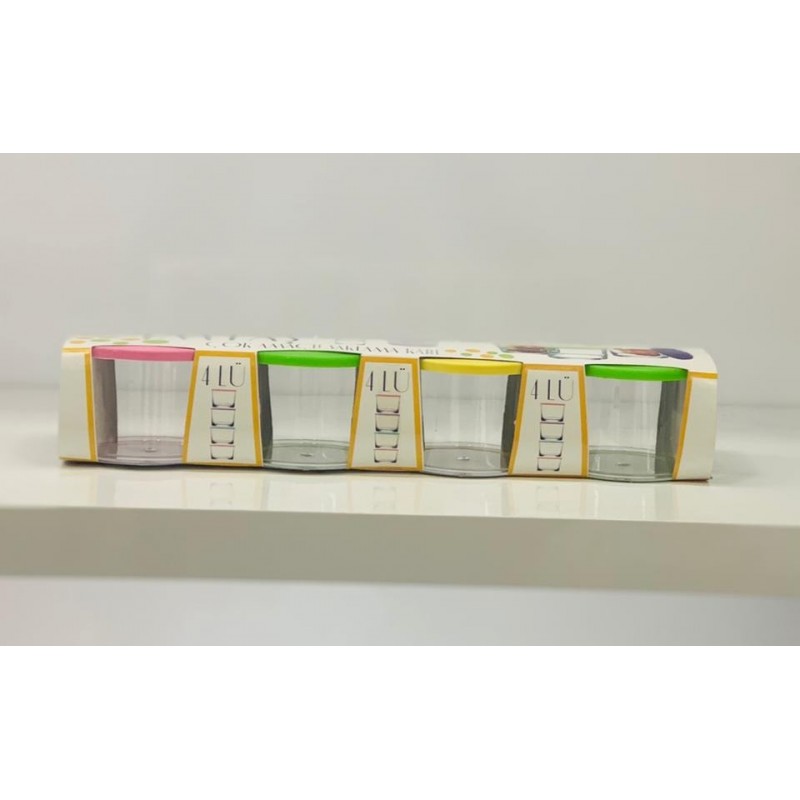 SET 4 BOITES CRYSTAL