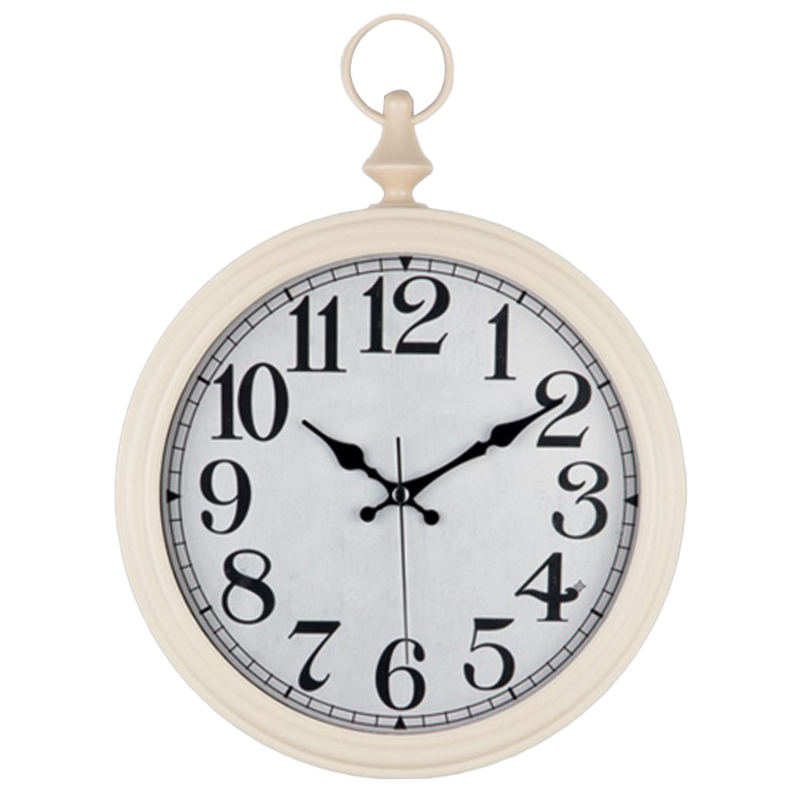 HORLOGE ACCROCHE MURALE MIX:BLANC-CREME-NOIR 30 X 40 CM