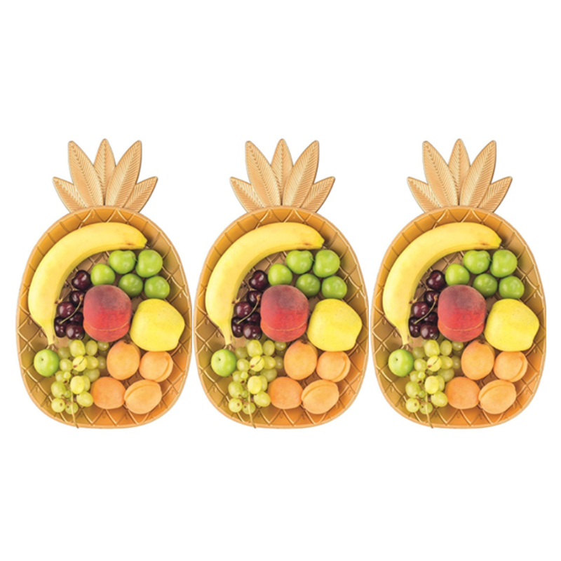 SET 3PCS PLATEAU DECO OR