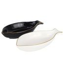 PLAT CERAMIQUE 16X6 CM MIX NOIR/BLANC