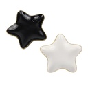 PLAT CERAMIQUE 15 X 15 CM MIX NOIR/BLANC